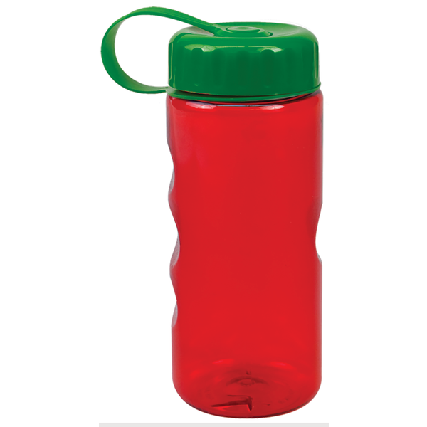 Finger Grip Tritan™ Translucent Bottle, 22oz. - Tethered Lid
