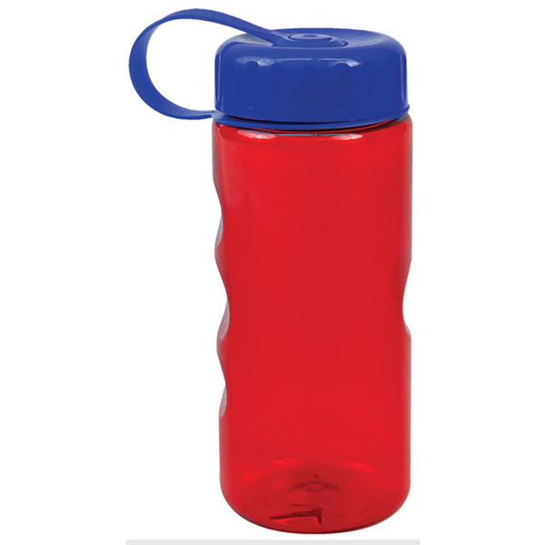Finger Grip Tritan™ Translucent Bottle, 22oz. - Tethered Lid