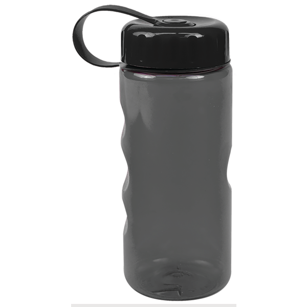 Finger Grip Tritan™ Translucent Bottle, 22oz. - Tethered Lid