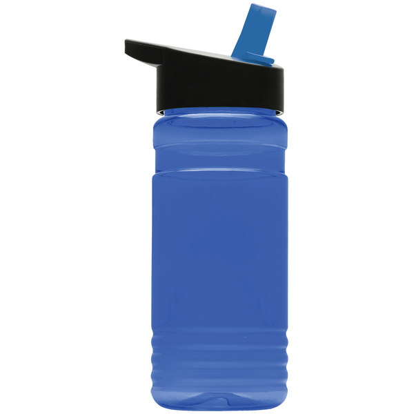 Groove Tritan™ Transparent Sports Bottle, 20oz. - Flip Straw Lid