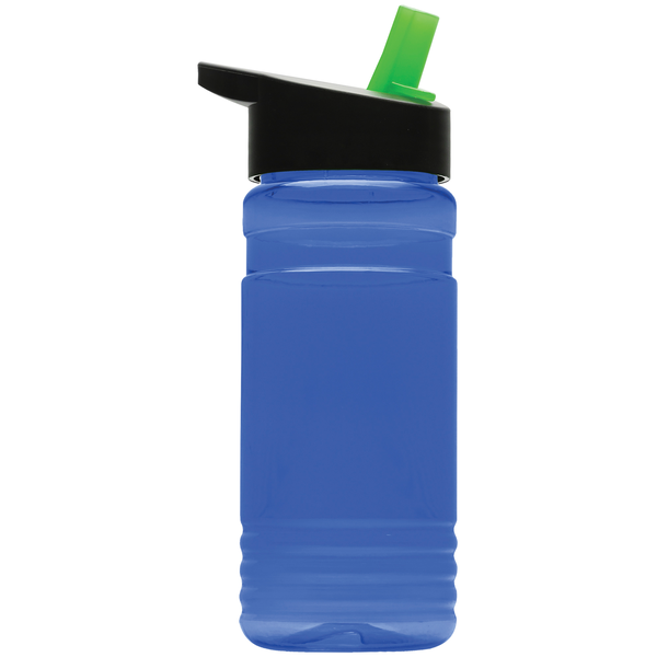 Groove Tritan™ Transparent Sports Bottle, 20oz. - Flip Straw Lid