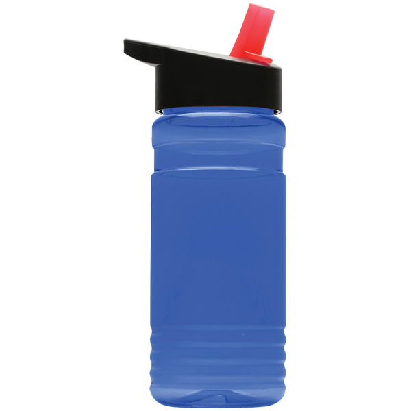 Groove Tritan™ Transparent Sports Bottle, 20oz. - Flip Straw Lid