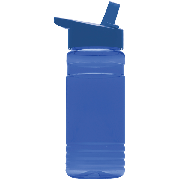 Groove Tritan™ Transparent Sports Bottle, 20oz. - Flip Straw Lid