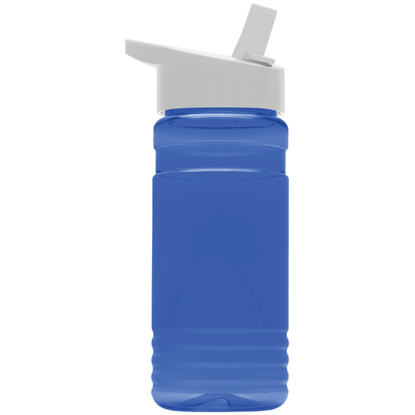 Groove Tritan™ Transparent Sports Bottle, 20oz. - Flip Straw Lid