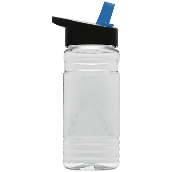 Groove Tritan™ Transparent Sports Bottle, 20oz. - Flip Straw Lid