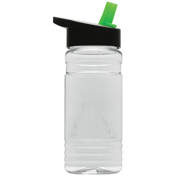 Groove Tritan™ Transparent Sports Bottle, 20oz. - Flip Straw Lid