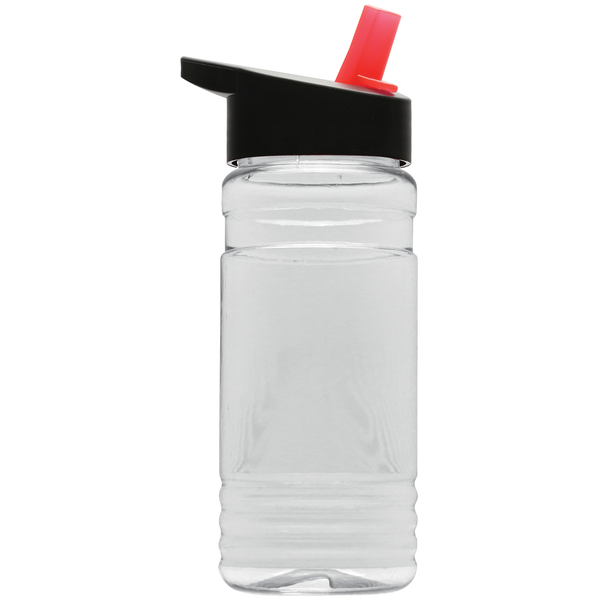 Groove Tritan™ Transparent Sports Bottle, 20oz. - Flip Straw Lid