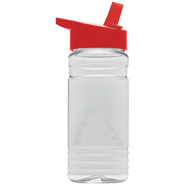 Groove Tritan™ Transparent Sports Bottle, 20oz. - Flip Straw Lid