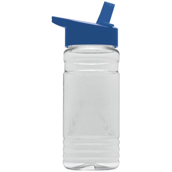 Groove Tritan™ Transparent Sports Bottle, 20oz. - Flip Straw Lid