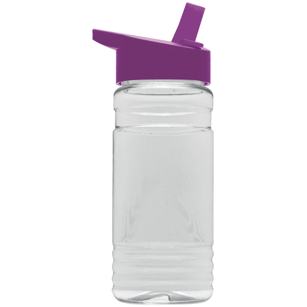 Groove Tritan™ Transparent Sports Bottle, 20oz. - Flip Straw Lid