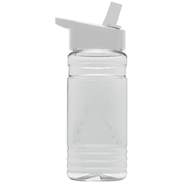 Groove Tritan™ Transparent Sports Bottle, 20oz. - Flip Straw Lid