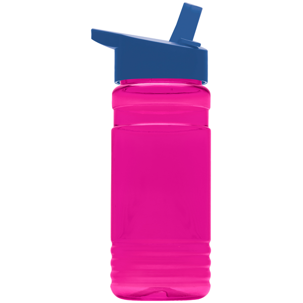 Groove Tritan™ Transparent Sports Bottle, 20oz. - Flip Straw Lid