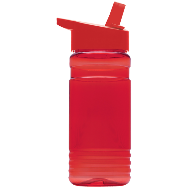 Groove Tritan™ Transparent Sports Bottle, 20oz. - Flip Straw Lid