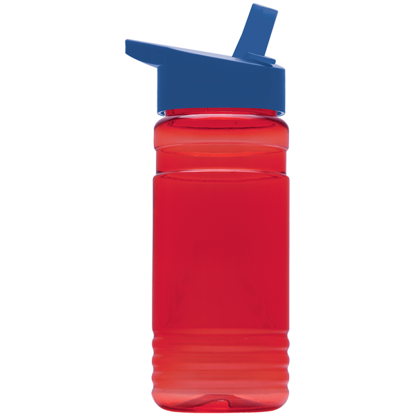 Groove Tritan™ Transparent Sports Bottle, 20oz. - Flip Straw Lid