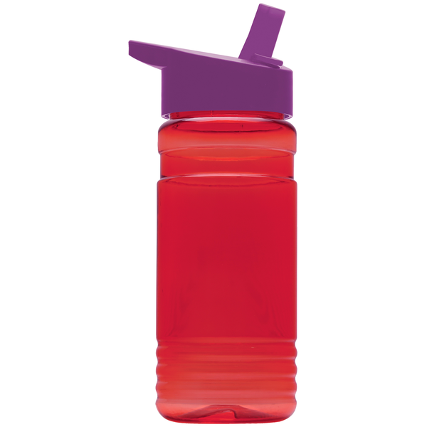 Groove Tritan™ Transparent Sports Bottle, 20oz. - Flip Straw Lid