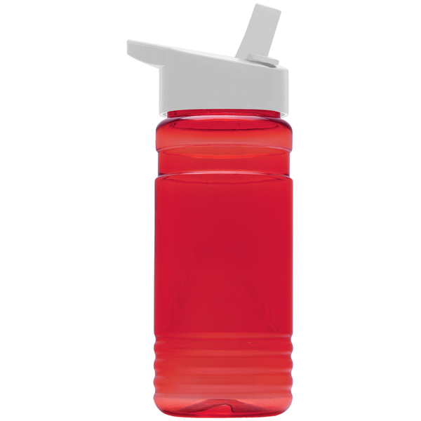 Groove Tritan™ Transparent Sports Bottle, 20oz. - Flip Straw Lid