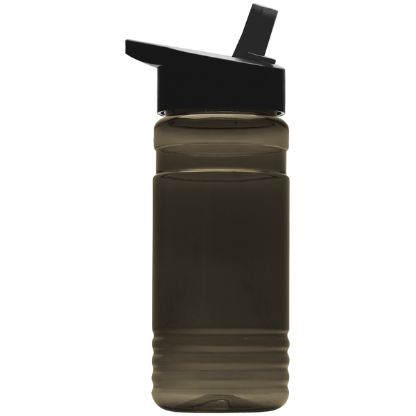 Groove Tritan™ Transparent Sports Bottle, 20oz. - Flip Straw Lid
