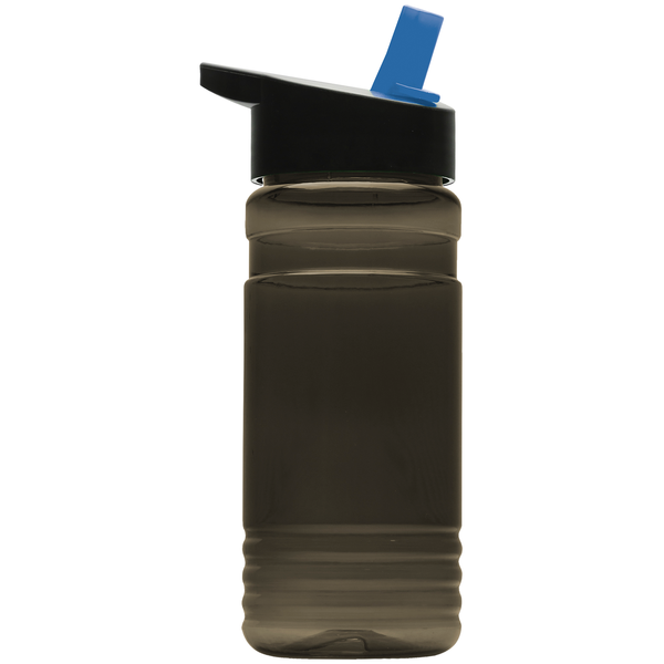 Groove Tritan™ Transparent Sports Bottle, 20oz. - Flip Straw Lid