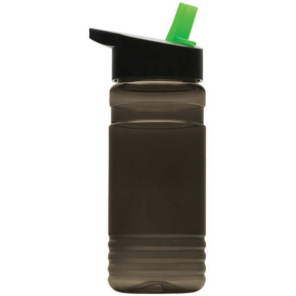 Groove Tritan™ Transparent Sports Bottle, 20oz. - Flip Straw Lid