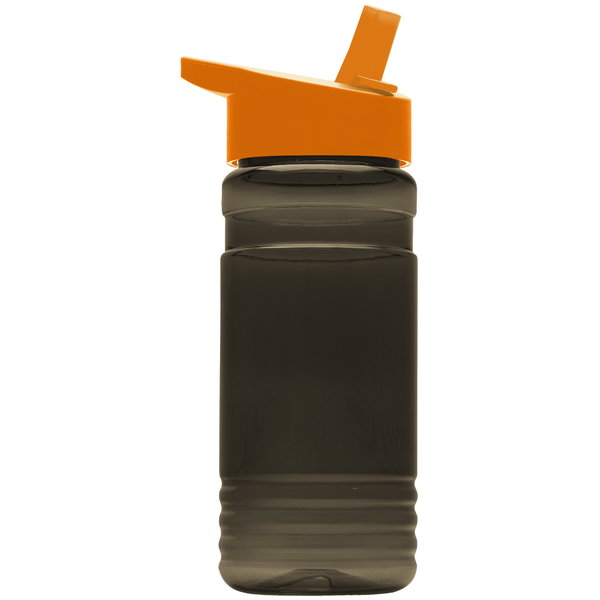 Groove Tritan™ Transparent Sports Bottle, 20oz. - Flip Straw Lid