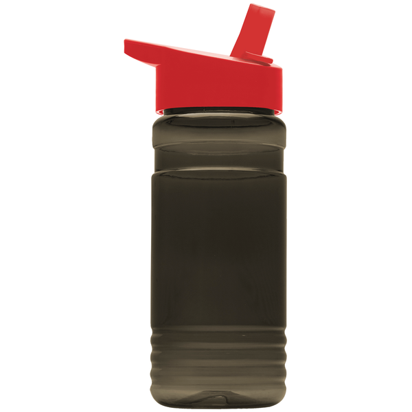 Groove Tritan™ Transparent Sports Bottle, 20oz. - Flip Straw Lid