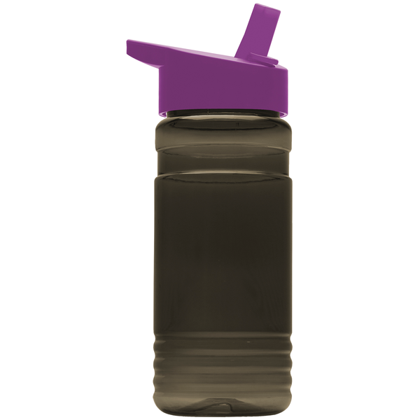 Groove Tritan™ Transparent Sports Bottle, 20oz. - Flip Straw Lid