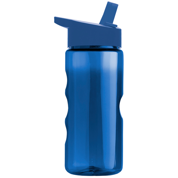 Finger Grip Tritan™ Translucent Bottle, 22oz. - Flip Straw Lid