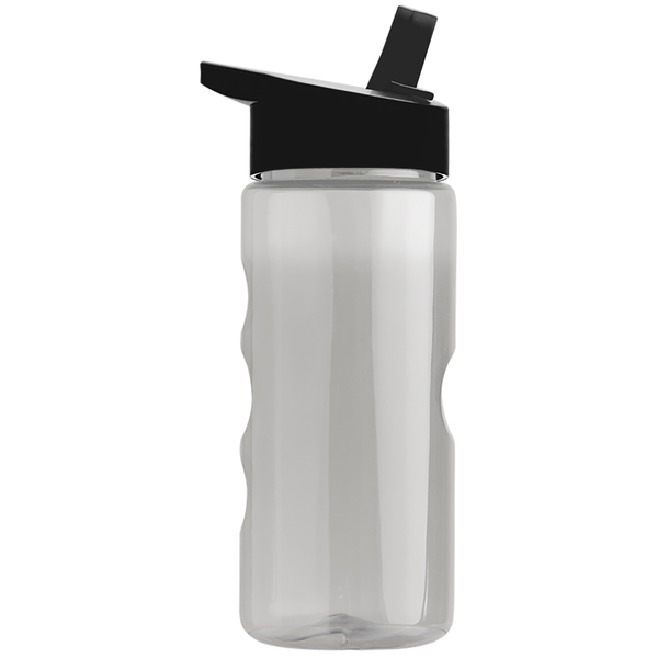 Finger Grip Tritan™ Translucent Bottle, 22oz. - Flip Straw Lid