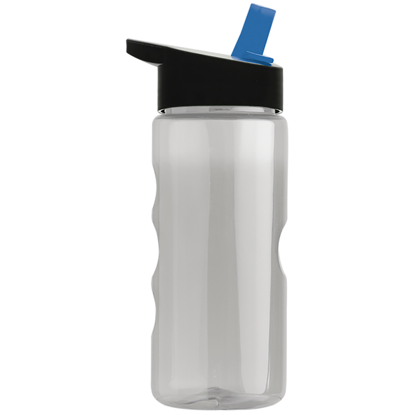 Finger Grip Tritan™ Translucent Bottle, 22oz. - Flip Straw Lid
