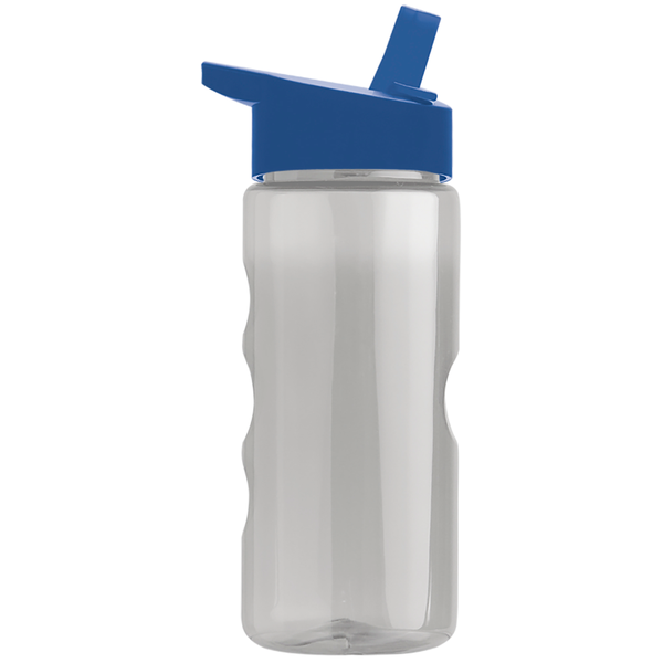 Finger Grip Tritan™ Translucent Bottle, 22oz. - Flip Straw Lid