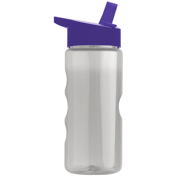 Finger Grip Tritan™ Translucent Bottle, 22oz. - Flip Straw Lid
