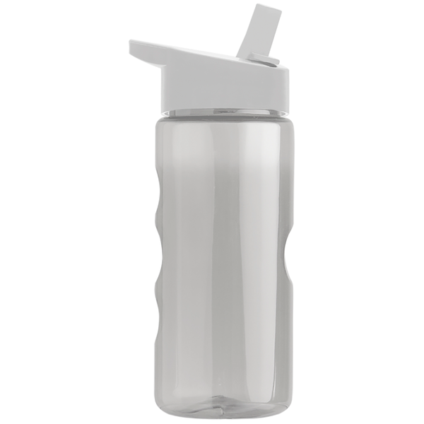 Finger Grip Tritan™ Translucent Bottle, 22oz. - Flip Straw Lid
