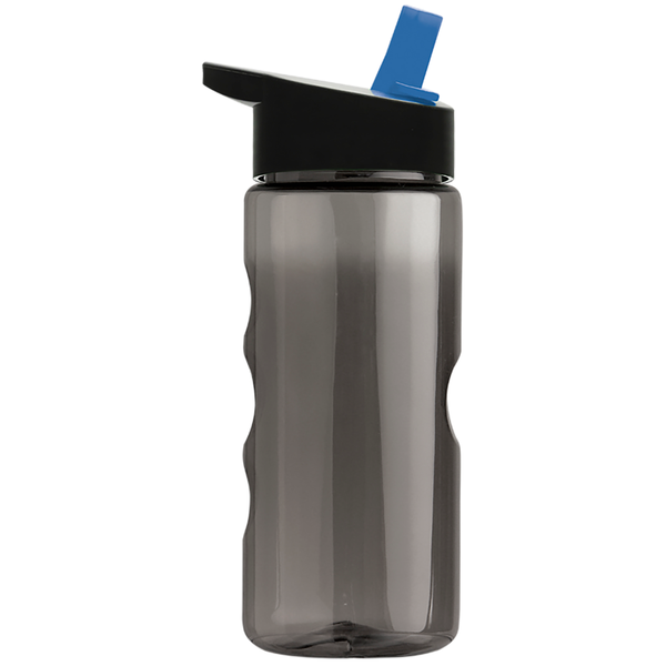 Finger Grip Tritan™ Translucent Bottle, 22oz. - Flip Straw Lid