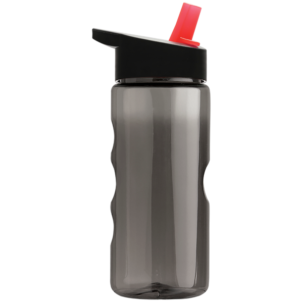 Finger Grip Tritan™ Translucent Bottle, 22oz. - Flip Straw Lid