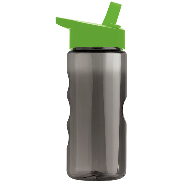Finger Grip Tritan™ Translucent Bottle, 22oz. - Flip Straw Lid
