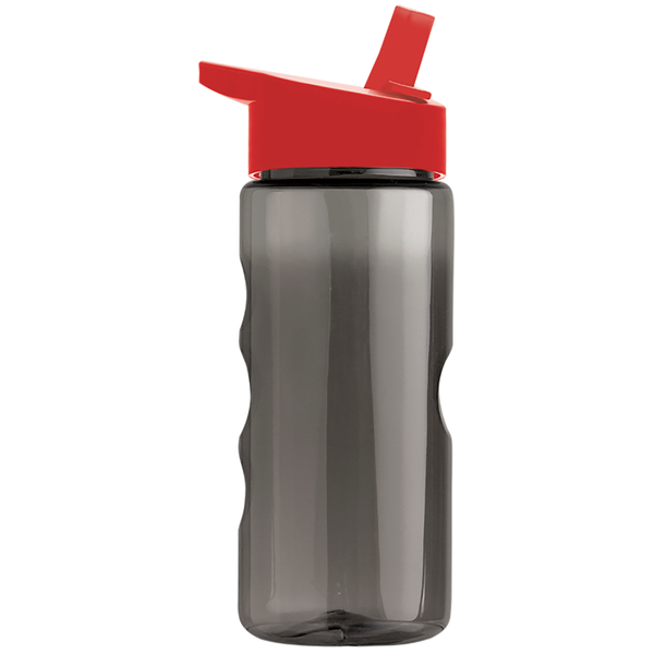 Finger Grip Tritan™ Translucent Bottle, 22oz. - Flip Straw Lid