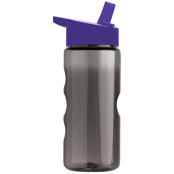 Finger Grip Tritan™ Translucent Bottle, 22oz. - Flip Straw Lid