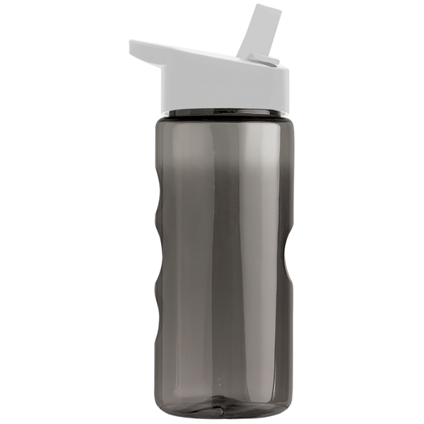 Finger Grip Tritan™ Translucent Bottle, 22oz. - Flip Straw Lid