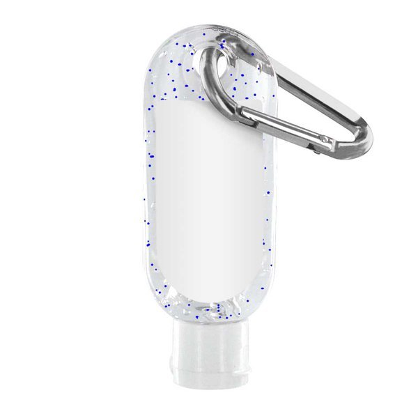 Moisture Bead Antibacterial Hand Sanitizer Gel with Carabiner, 1.9oz.