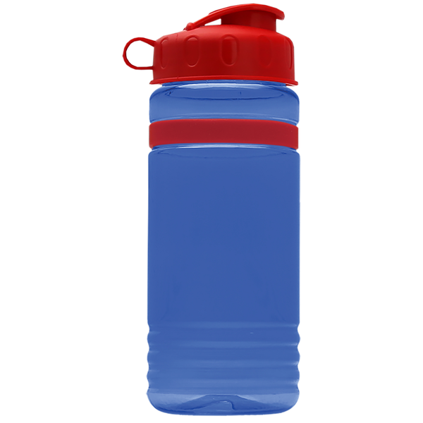 Grip Stripe Tritan™ Bottle, 20oz. - Flip Top Lid