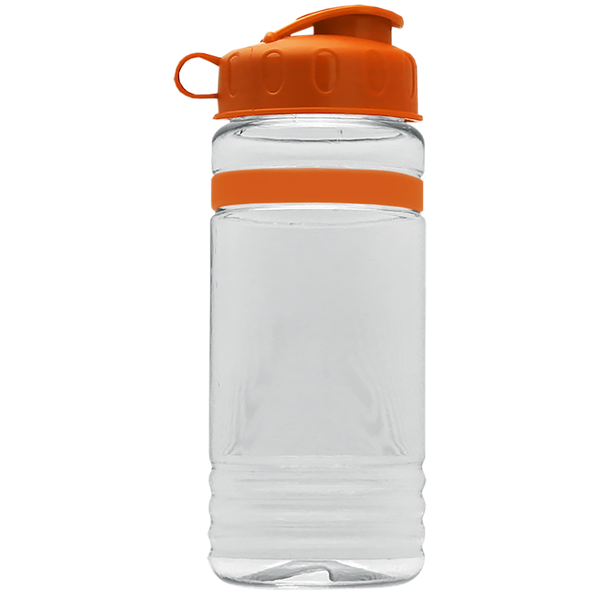 Grip Stripe Tritan™ Bottle, 20oz. - Flip Top Lid