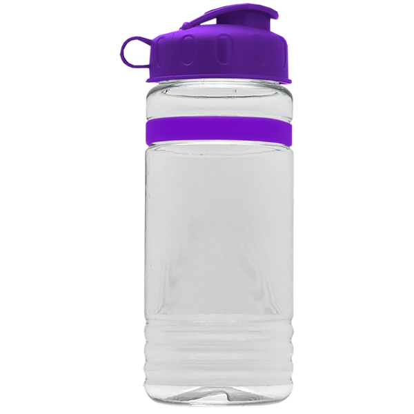 Grip Stripe Tritan™ Bottle, 20oz. - Flip Top Lid