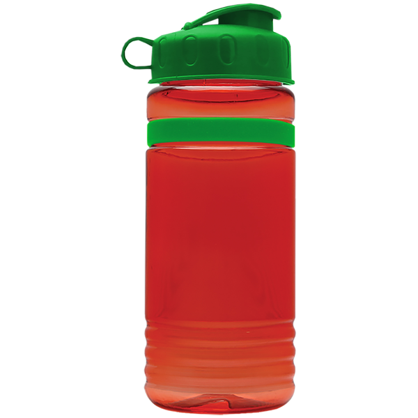 Grip Stripe Tritan™ Bottle, 20oz. - Flip Top Lid