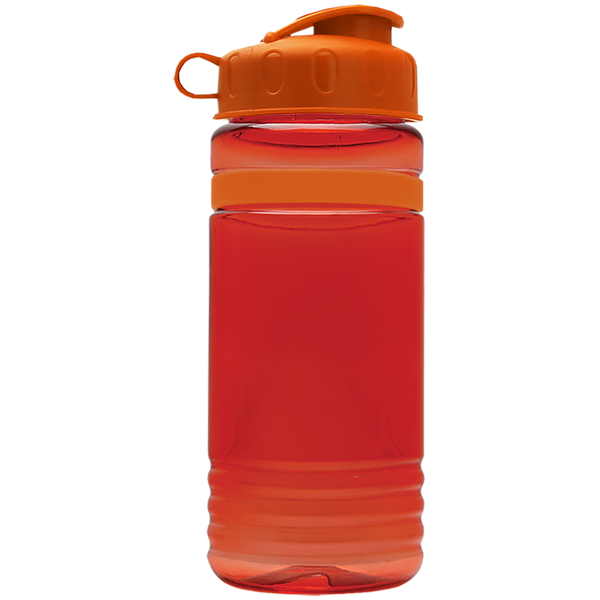 Grip Stripe Tritan™ Bottle, 20oz. - Flip Top Lid