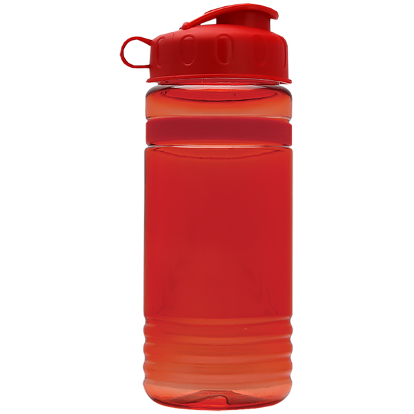 Grip Stripe Tritan™ Bottle, 20oz. - Flip Top Lid