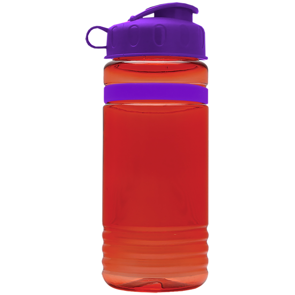 Grip Stripe Tritan™ Bottle, 20oz. - Flip Top Lid