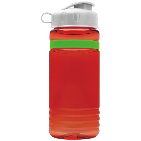 Grip Stripe Tritan™ Bottle, 20oz. - Flip Top Lid