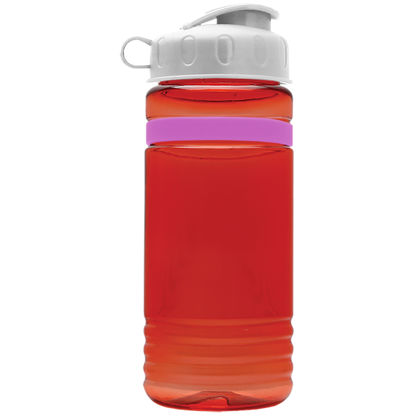 Grip Stripe Tritan™ Bottle, 20oz. - Flip Top Lid