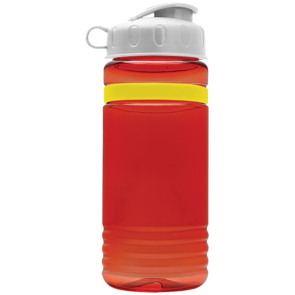 Grip Stripe Tritan™ Bottle, 20oz. - Flip Top Lid