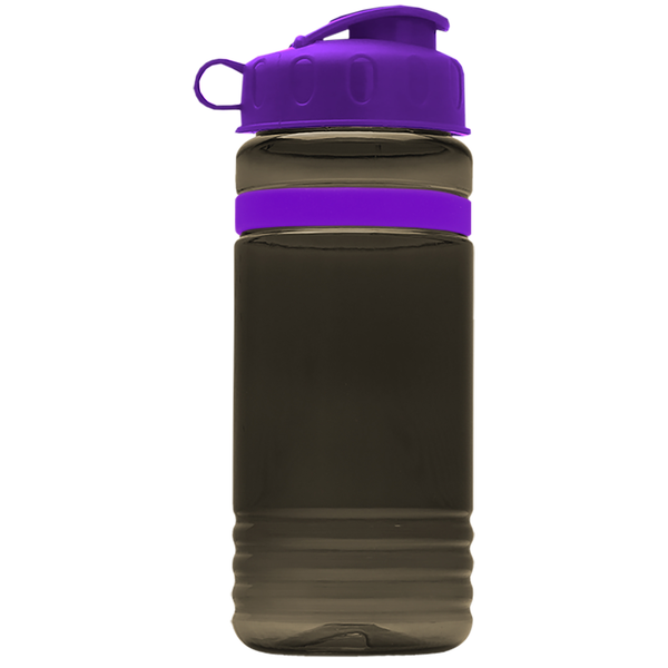 Grip Stripe Tritan™ Bottle, 20oz. - Flip Top Lid